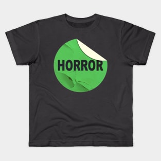 Horror VHS Rental Sticker Kids T-Shirt